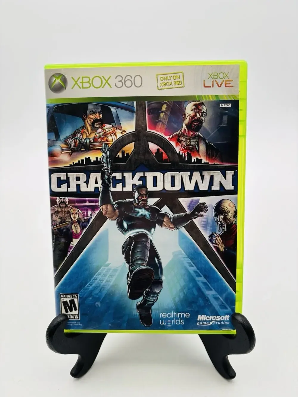 Crackdown (Microsoft Xbox 360) CIB TESTED WORKING VG Condition Complete